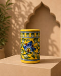Yellow Cylendrical Vase