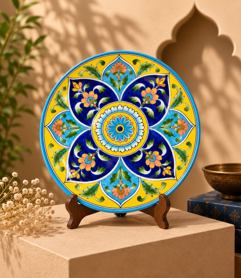 Sunburst Mandala Wall Hanging Plate