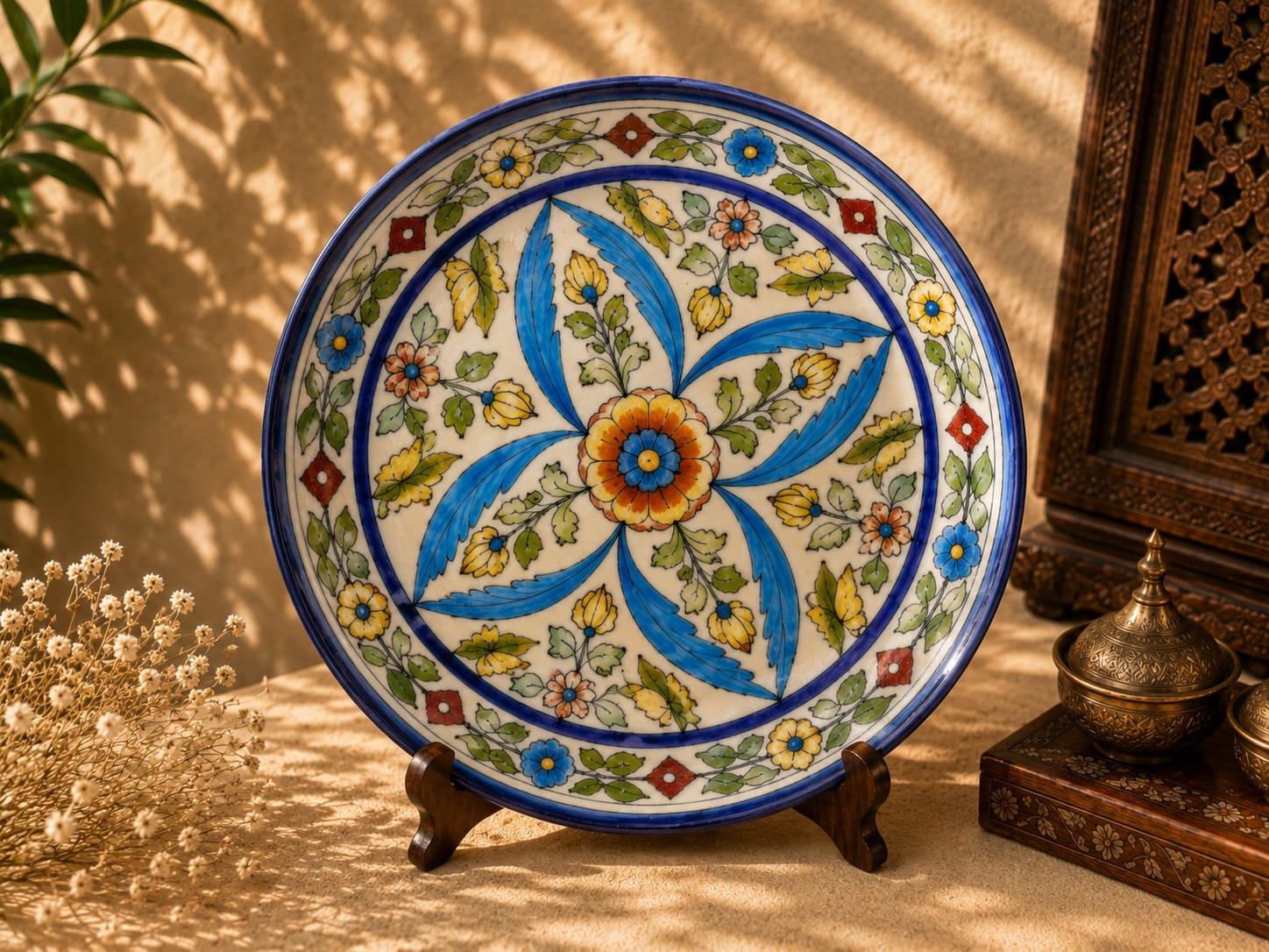 Marigold Star Wall Hanging Plate