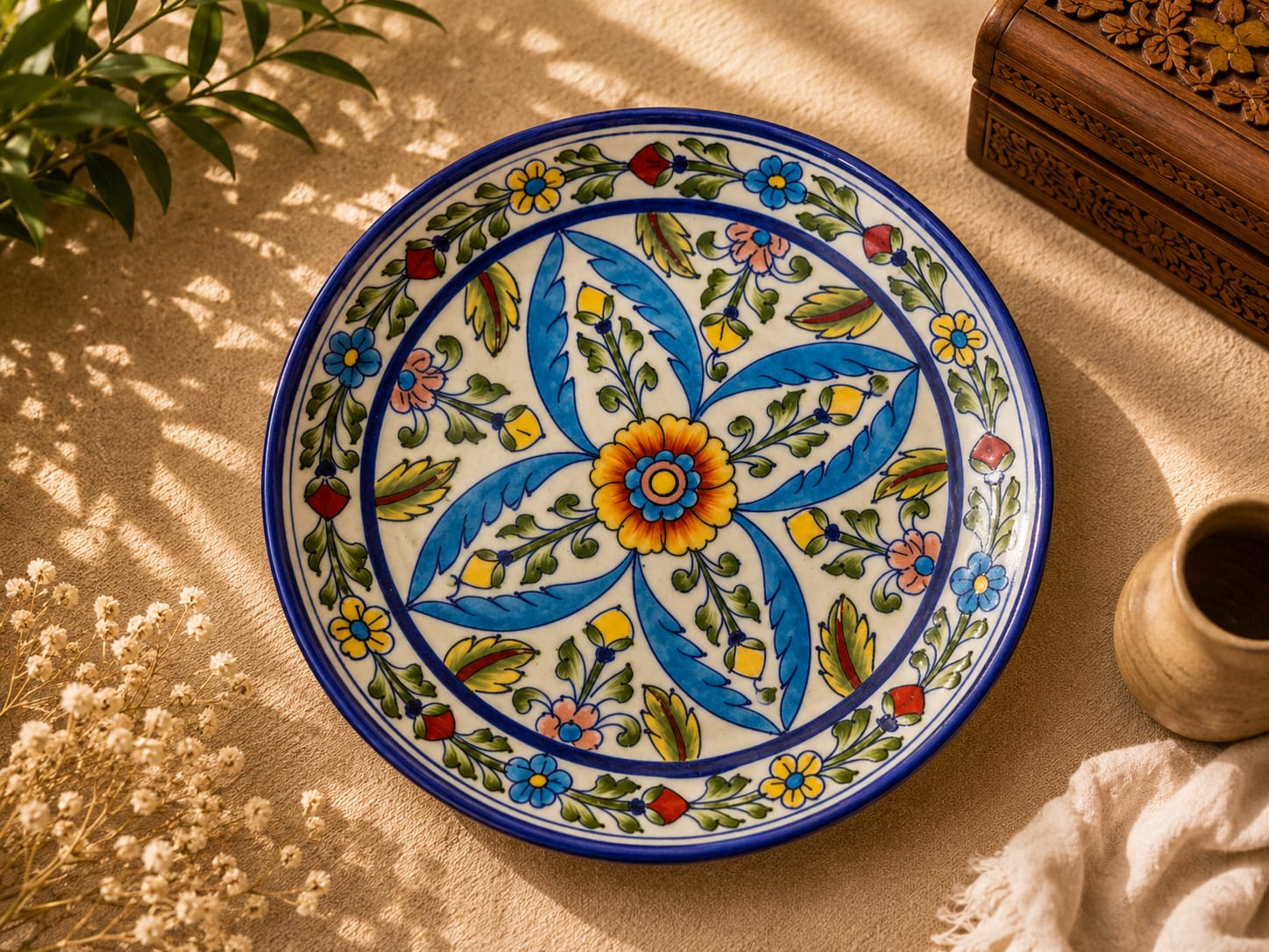 Marigold Star Wall Hanging Plate