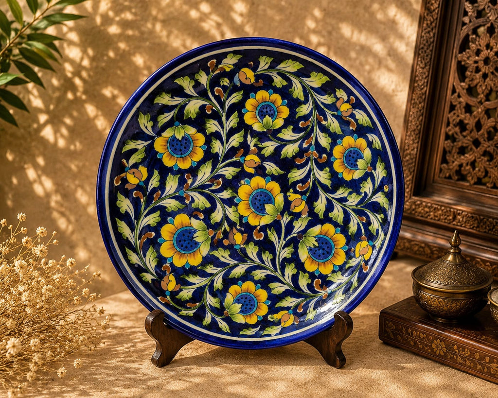 Sunflower Vine Wall Hanging Plate