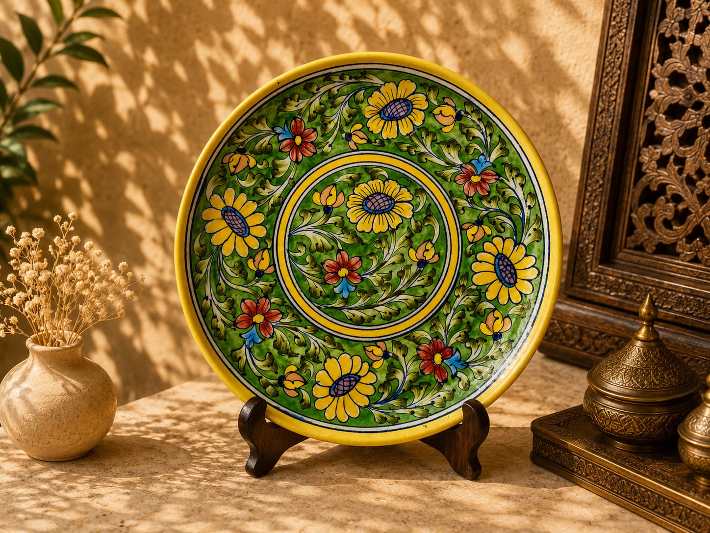 Meadow Sunflower Wall Hanging Plate