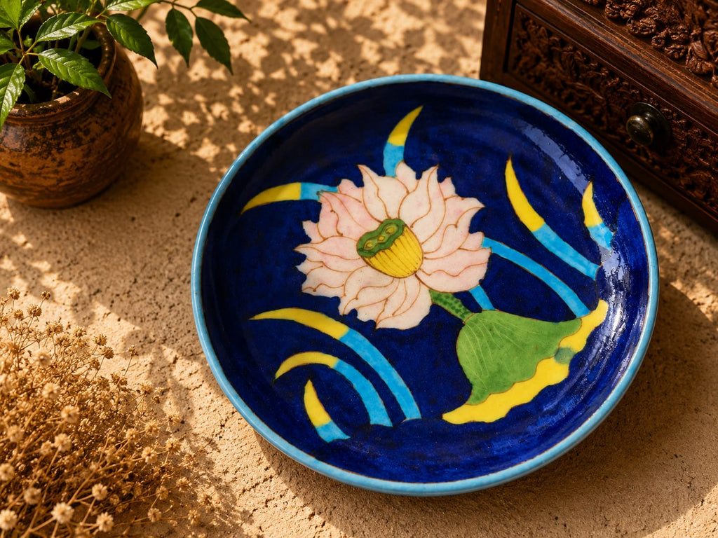 Lotus Bloom Wall Hanging Plate