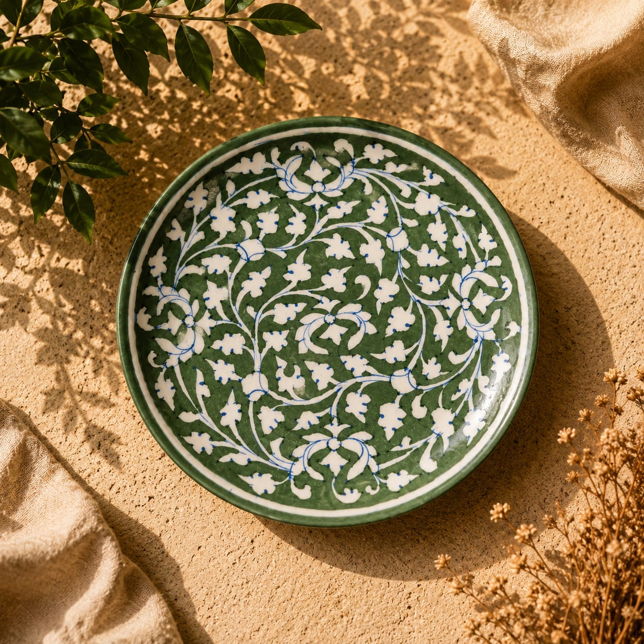 Ivy Blossom Wall Hanging Plate