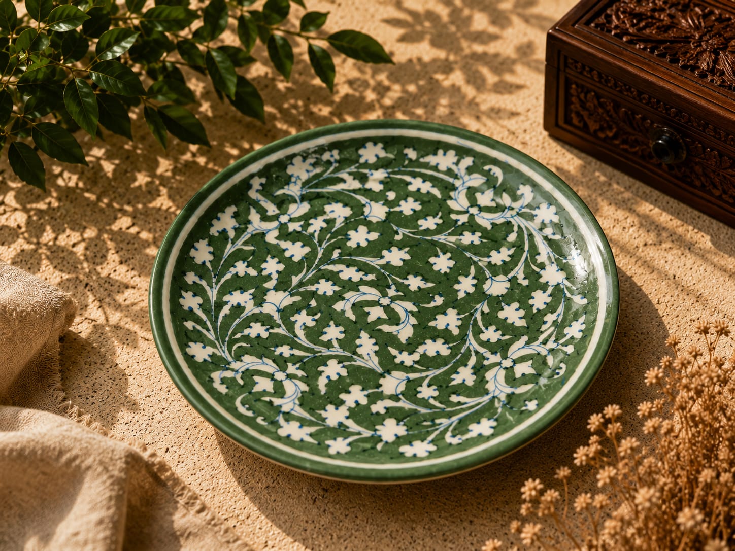Ivy Blossom Wall Hanging Plate