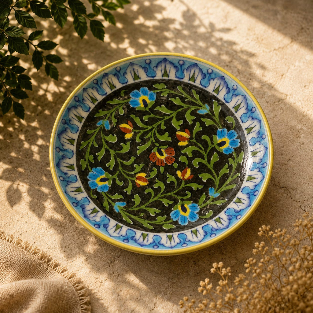 Floral Vine Wall Hanging Plate