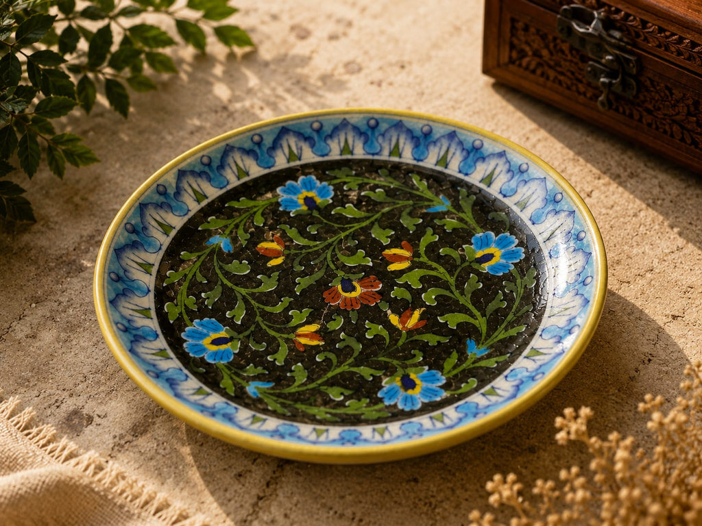 Floral Vine Wall Hanging Plate
