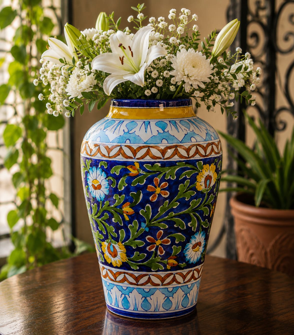 Multicolour Daisy Vase